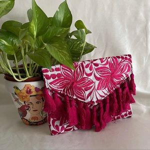 NWOT Artesanal Embroidered Clutch